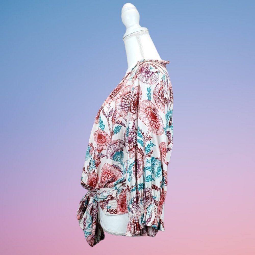 Anthropologie Tugboat Saraya Floral Blouse - Picture 9 of 15